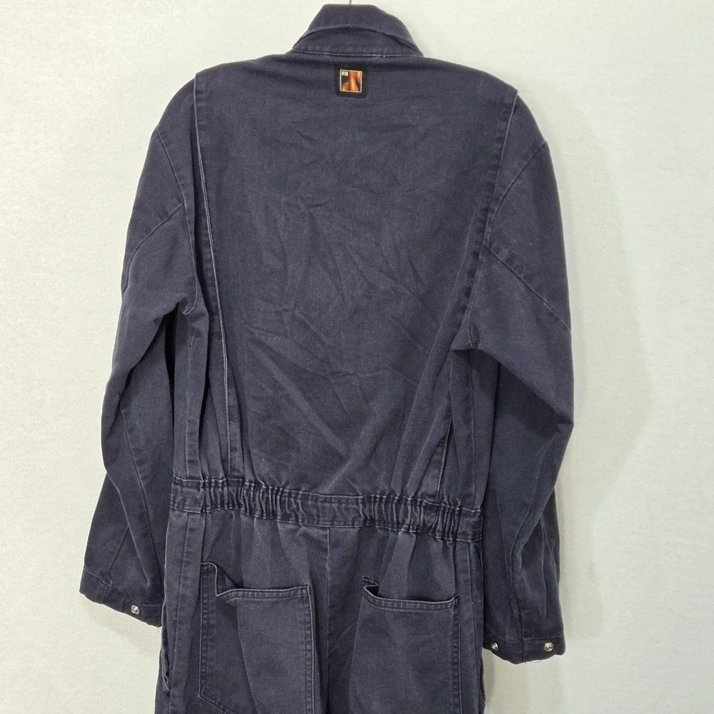 Workrite Coveralls Mens 38-R Blue Cotton‎ Flame Resistant FR Mechanic Workwear